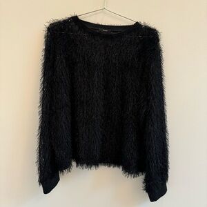 RIANI Black Fuzzy Sweater